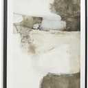 Signature Design by Ashley Aldricton Contemporary Rectangular Framed Print Wall Art, 30 x 40 Inches, White & Dark Brown, 40.1"L x 30.1"W