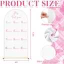 Novabright My First Year Photo Banner Butterfly 1st Birthday Backdrop No Arch Frame Included Baby Monthly Milestone 12-month Growth Display Washable for Baby Girl Birthday Party Nursery Decor