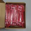 100 Pcs Cherry Bow Drink Stirrers 6 Inch Pink Red Coquette Bow Swizzle Sticks Plastic Preppy Coffee Cocktail Stir Sticks for Bachelorette Galentines Day Valentines Wedding Party Favors