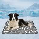 Cooling Pad for Large Dog,Instant Pet Cool Mat,Comfortable Cool Pet Mat for Cat.Portable Dog Bed for Summer. Suitable for Outdoor Summer Crate Pad.Long Time Cooling.Bone(Size-XL 23.6 * 35.4in)