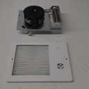 Broan-NuTone Wall Heater, White Grille Heater with Built-In Adjustable Thermostat, 750/1500W, 120/240V AC