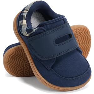 STQ KIDS Toddler Wide Toe Box Barefoot Shoes Baby Boys Girls Sneaker Infant Non-Slip Lightweight Comfortable First Walking Tennis Outdoor Activities (Blue)