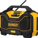 DEWALT 20V MAX Bluetooth Radio, 100 ft Range, Portable for Jobsites (DCR025)