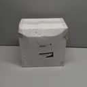 FLOWERCAT 100PCS Clear Plastic Plates - Heavy Duty Plastic Plates Disposable -Straw hat plate for Christmas party &Wedding & New Year - Serve for 50guests party(10inch & 7inch)(Clear)