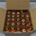 C9 Orange Christmas Light Bulb, 25 Pack Incandescent Christmas Light Bulbs for C9 Outdoor String Lights, Christmas Tree Decor, Outdoor/Indoor Use, C9/E17 Candelabra Base, 7 Watt