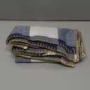 decorUhome Summer Buffalo Plaid Check Throw Pillow Covers 12x20 Set of 2 Outdoor Lumbar Linen Decorative Farmhouse Gingham Pillow Covers with Stitched Edge for Bed Couch Sofa, Navy Blue and White