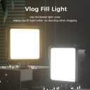 ULANZI VL-81 3000mAh Bi-Color LED Video Light w Softbox - 3200K-5600K+CRI95 Rechargeable Camera Light, 3 Cold Shoe Mount for DSLR/GoPro/Sony/Canon/iPhone, Vlog Filming TikTok Live & Photography