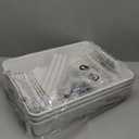 Pipishell 3 Tier Rolling Cart Organizer, Plastic Rolling Cart with Lockable Wheels & Reinforced Handle, Lightweight Utility Cart Storage Cart for Nursery, Kitchen, Bathroom, Craft Room, White, PIUC14W (3-Tier, White)