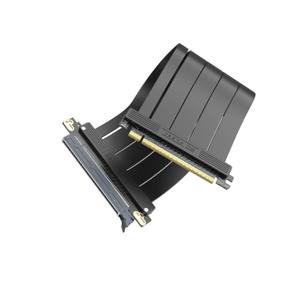 EZDIY-FAB PCIe 5.0 X16 Riser Cable, 128GB/ s Bandwidth, for RTX 50/ 40 & RX 9000/ 7000 GPUs, PCIe Extension Card, Backward Compatible with PCIe 4.0/ 3.0, Vertical GPU Mount, Straight-30cm, Black