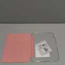 Feams for iPad (A16) 11th Generation 11 Inch 2025, iPad 10th Generation Case 10.9 Inch 2022, Slim iPad A16 Case Clear Back Cover with Pencil Holder & Auto Sleep, Pink Cow Print