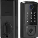 Smart Door Lock,Keyless Entry Door Lock for Front Door,Security Smart Deadbolt with Touchscreen Keypad,App Remote Control Fingerprint