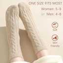 Fuzzy Crew Socks Women Warm Flully Socks Men Home Cozy Soft Sleeping Sock Fall Winter 3/5 Pairs Size 5-10