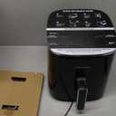 FABULETTA Air Fryer 11-in-1, 6QT Airfryer 450F Max Crisp, Nonstick Basket, Diswasher Safe, Shake Reminder for Roast, Bake, Dry, Reheat, Frozen, Broil, Proof-Black