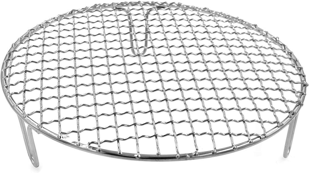 Barbecue Grill Net,BBQ Net for Grilling,Multi-Purpose SUS304 BBQ Grill Mesh, Round Barbecue Wire Rack,BBQ Grate/Steam Mesh for Camping Charbroil Outdoor Barbeque Backyards
