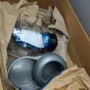 Petmate Replendish Automatic Gravity Waterer for Cats and Dogs, BPA-Free, No Batteries Required, Includes Charcoal Filter, 2.5 Gallons, Made in USA,Silver (Grey)