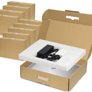 SOUNDANCE 10-Pack Laptop Box with Protection Foam, Handmade Laptop Sleevess, Cardboard Laptop Shipping Box, Secure Mailer Box for up to 17.3 Inches Notebook Computer