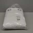 NICETOWN Full Shading Curtains 90 inches Long 2 Panels Set for Windows, Super Heavy-Duty Black Lined Blackout Curtains for Bedroom, Privacy Assured Window Treatment (White, Pack of 2, 52 inches W)