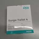 KMC 4-Outlet Surge Twist Cord Reel, Retractable Power Strip Surge Protector, 735J Surge Protection, 5ft Long Retractable Extension Cord, 3-Prong Low-Profile Flat Plug, UL/ETL Certified, Gray