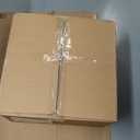 42 inch Dimmable Fandeliers Chandelier Ceiling Fan LED Crystal Ceiling Fan with Light and Remote 6 Speed 3 Blades Retractable Ceiling Fans for Bedroom Living Dining Room (APP & Timing) (Silver)