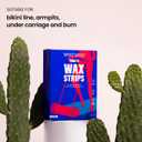 WooWoo Tame It! Bikini Wax Strips - Vegan Ready-to-Use Hair Removal Kit with Damask Rose Oil & Aloe Vera | Up to 28 Days Smooth Skin, Gentle on Sensitive Areas | 20 Wax Strips + Aftercare Cream