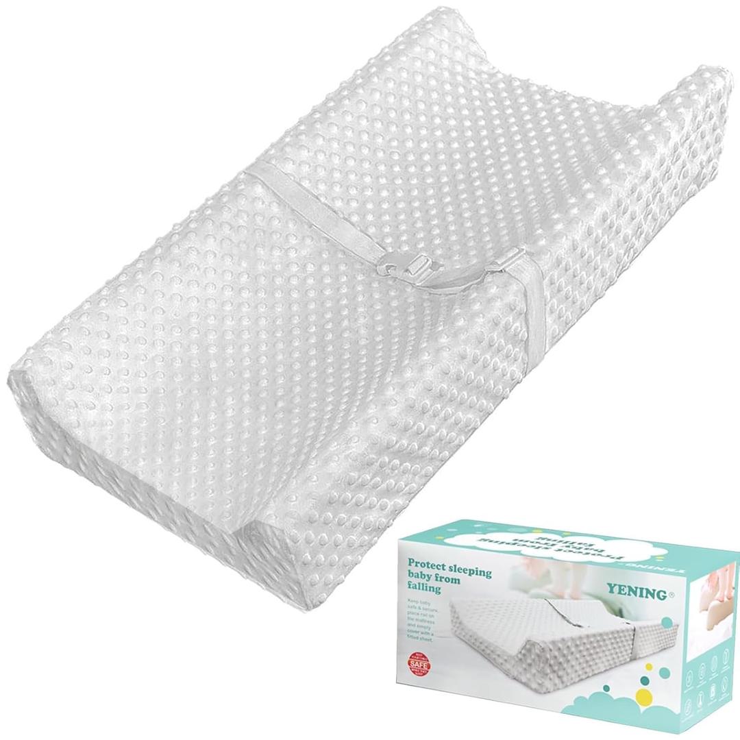 YENING Soft Baby Changing Pad for Dresser Diaper Changing Table Mattress with Cover for Babies and Toddlers Waterproof (Grey)