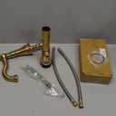 Kingston Brass FSC1973ACL American Classic Widespread Bathroom Faucet, 5-5/16", Brushed Brass