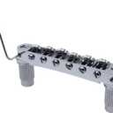 Guyker Guitar Tune-O-Matic Roller Saddle Bridge Replacement Part Compatible with Gibson Les Paul LP SG Style 6 String Electric Guitar - GM005, Chrome