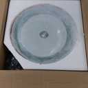 Qufute Mid Century Modern Ceiling Pendant Light, Orange Navy 2 Colors Barn Macaron Shade, Aluminum Nordic Modern Pendant Light Fixture, Colorful Chandelier Pendant Lights for Kids Room, Size L (1 Light)