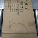 NUÜR Arc Floor Lamp, 67" Tall Black Gold LED Modern Standing Floor Lamp with Remote Control, Arched Bright Floor Lamps for Living Room Bedroom Office Home (Black)