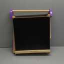 WOOD CITY Easel for Kids, Adjustable Standing Art Easel with Painting Accessories Wooden Chalkboard & Magnetic Whiteboard & Painting Paper Stand, Toddler Art Set Easel for Toddlers 2-12 Year Olds