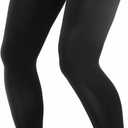 Tough Outdoors Compression Leg Sleeves - Full Leg Compression Sleeve for Men & Women, UV Leg Sleeves - Cycling Leg Warmers (Medium, Black)