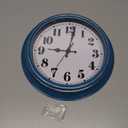 JENLYSTIME 12 Inch Retro Wall Clock Silent Non Ticking Battery Operated Movement Easy to Read Wall Clocks Decorate for Bedroom Living Room Kitchen Office(Blue)