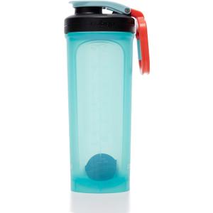 Contigo Shake & Go 2.0 Protein Shaker Bottle with Mixer Ball | Large BPA Free Blender | Ideal for Protein Powder, Nutrition Shakes or Smoothies |Leak Proof Shake Sports Bottle | Bubble Tea | 820 ml