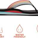 Pevino Women's Orthotic Flip Flops,Casual Comfortable Yoga Mat Thong Sandal with Arch Support (8.5, Brown)