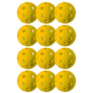Franklin Sports X-26 Indoor Pickleballs - Indoor Court Balls - USA Pickleball (USAPA) Tournament Approved - 12 Pack Inside Balls - Yellow