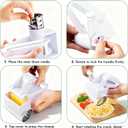 Rotary Cheese Grater, Handheld Cheese Grater with Fine & Coarse Drums for Cheese Nuts Chocolates and More, Stainless Steel & ABS, Dishwasher Safe, Includes Extra Handle