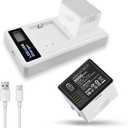 [3500mAh] 2 Packs Battery for Arlo Pro/Arlo Pro 2 with Charger, 2025 New Upgrade Higher Capacity 0 Cycle Battery Replacement for Camera VMA4400 A-1 A-1B A-1C
