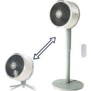 Shark FlexBreeze Pedestal & Tabletop Fan, Indoor & Outdoor, Portable, Oscillating Fan with Remote, Quiet, Powerful, Corded & Cordless, White
