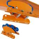 Electric Hoist Manual Trolley Heavy Duty 1Ton 2205LBS Capacity for PA600 to PA1000, Push Beam Trolley with Dual Track Rollers, Adjustable Flange, Hoist Push Geared Overhead Dual Wheels for I-Beams