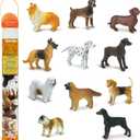 Safari Ltd. Dogs Toob - Mini Figurines: Dachshund, Dalmatian, Retriever, Sheepdog, Collie, Shepherd, Beagle, Boxer, Great Dane, Doberman, Bulldog - Educational Toys for Boys, Girls & Kids Ages 3+