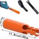 15.7-Inch Orange Leaf Blower Attachment, Round Leaf Blower Air Booster, Blade Blower Air Flow Amplifier 24 Inch Universal Adapter Lb615/765 and 24 Inch Round Nozzle (11.8 Inch-Orange)