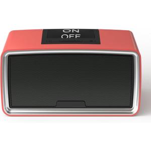 iGuerburn Simple Music Player for Dementia Elderly Seniors Easy MP3 Player as Alzheimers Dementia Visually Impaired Patients Product Gift One-Touch Controls ON/Off Retro Music Box (Red)