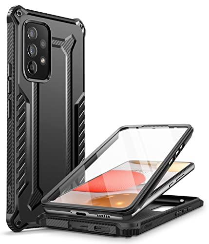 Clayco Xenon Case for Samsung Galaxy A53 5G Case, [Built-in Screen Protector] Full-Body Rugged Cover Compatible with Fingerprint Reader, 6.4 inch 2022 Release Black, Set of 3