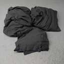 LBRO2M Cooling Bed Sheet 100% Viscose Derived from Bamboo Sheet Set King Size 4 Pcs, Fit Up to 16" Deep Mattress, 1800 TC Sheet Super Soft Silky Smooth, Breathable Cool Bedding (King Dark Gray)