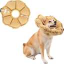 H HIDREAM Soft Dog Cones for Medium Dogs,Cute Adjustable Cone for Dogs to Stop Licking,Dog Recovery Collars & Cones that can Protect Head and Foot WoundsDaisy Yellow All-Season Style (XL)