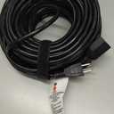 16/3 10A 125V 1250W 100 Ft Outdoor Extension Cord Waterproof, Weatherproof & Flame Retardant Black 3 Prong Power Cord Outside for Lawn & Garden, SJTW ETL Listed