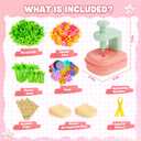 beefunni Flower Bouquet Craft Kit, Valentines Day Gifts for Kids, DIY Crafts Toys for Kids Ages 4-8, Educational Flower-Making Toy for Toddler, Birthday Gift for 4 5 6 7 8+ Year Old Girls and Boys