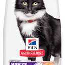Hill's Science Diet Adult Sensitive Stomach & Skin Grain Free Dry Cat Food, Salmon & Yellow Pea, 13 lb. Bag (Updated Formula) (EXP 11/30/27)