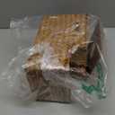 Sumnacon Square Woven Tissue Box Cover - Decorative Cube Tissue Box Holder with Side Organizer, Rustic Seagrass Tissue Box for Living Room Vanity Night Stand Table Countertop Office,Caramel