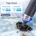 Upgraded Cordless Pool Vacuum with Telescopic Pole, 60 Min Powerful Suction & Large Head, Rechargeable Handheld Cleaner for Above Ground Pools, Inground Pools, Hot Tubs, and Spa
